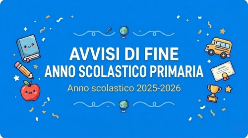 Avvisi di fine anno scolastico - Primaria