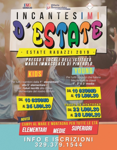 Estate Ragazzi e campi 2019