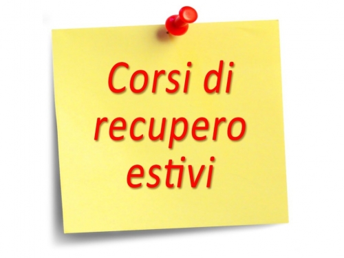 Calendario corsi di recupero debito formativo