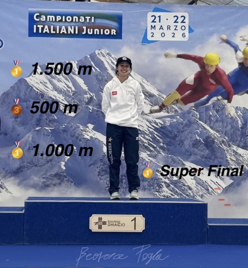 Beatrice campionessa Italiana di Short Track