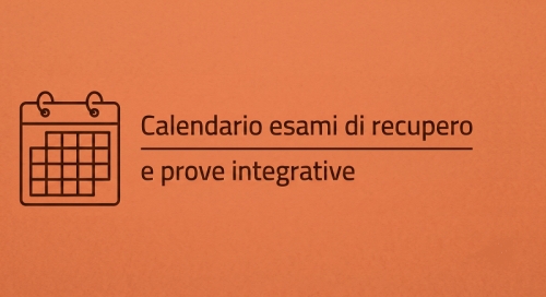 Calendario esami di recupero - settembre 2026